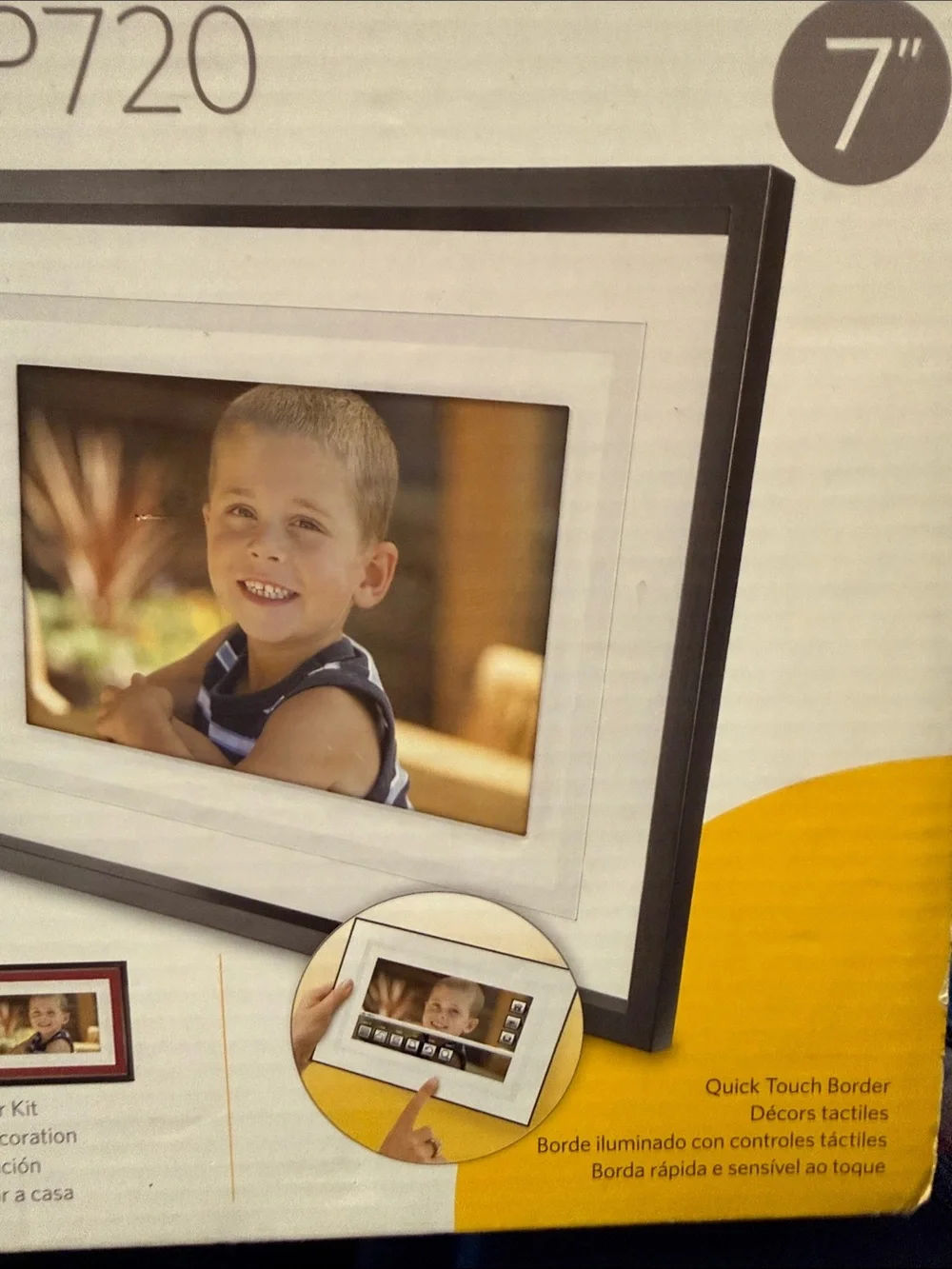 Kodak EasyShare P720 Digital Photo Frame w/Home Decor Kit Y2K Retro- Non WiFi